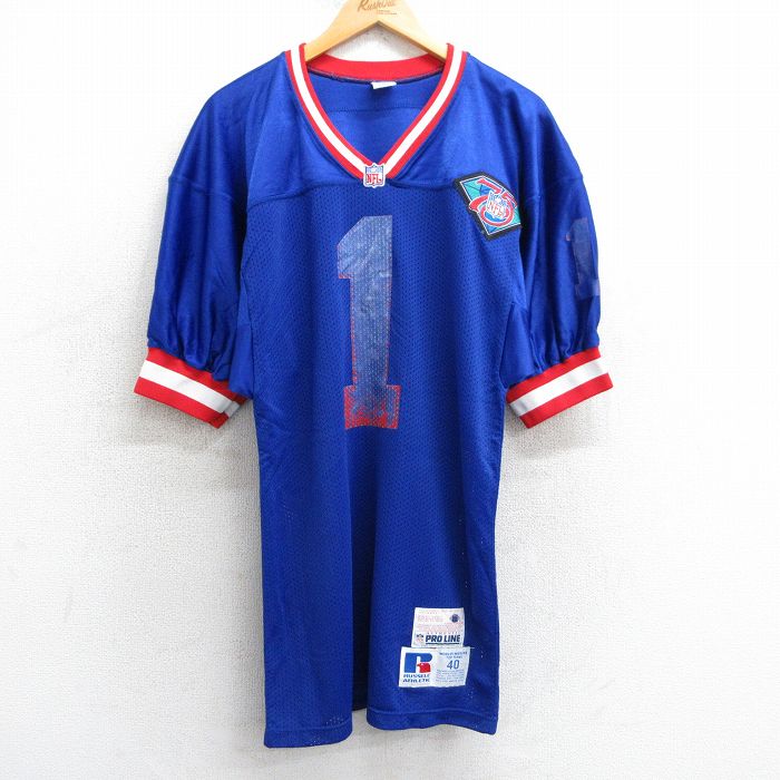【商品番号】 tsb25041937 【商品名】 M & starf;古着 ラッセル 半袖 ビンテージ フットボール Tシャツ メンズ 90年代 90s NFL PAGANINI 1 メッシュ