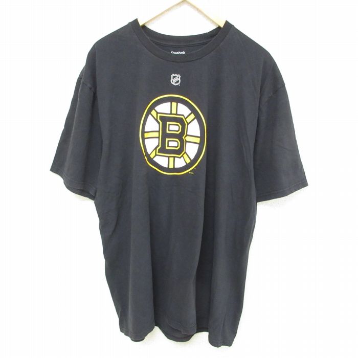 古着 リーボック REEBOK 半袖 ブランド Tシャツ メンズ NHL ボストンブルーインズ ミランルチッチ 17 大きいサイズ コットン 中古 古着