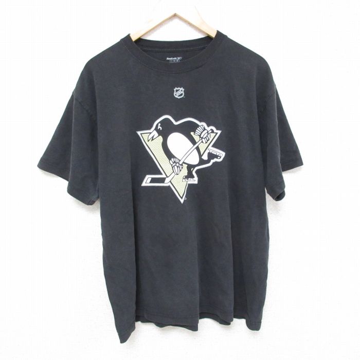 古着 リーボック REEBOK 半袖 ブランド Tシャツ メンズ NHL ピッツバーグペンギンズ ブルックスオーピック 44 大きいサイズ コ 中古 古着