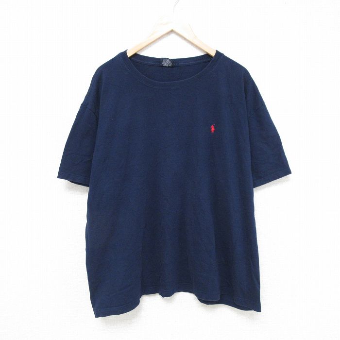 【商品番号】 tsbd55050927 【商品名】 XL & starf;古着 ラルフローレン Ralph Lauren 半袖 ブランド Tシャツ メンズ 90年代 90s ワンポイントロゴ 