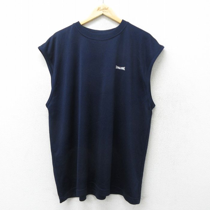 【商品番号】 tstp24061080 【商品名】 XL & starf;古着 スポルディング ノースリーブ ビンテージ Tシャツ メンズ 90年代 90s ワンポイントロゴ 大きいサイズ メ