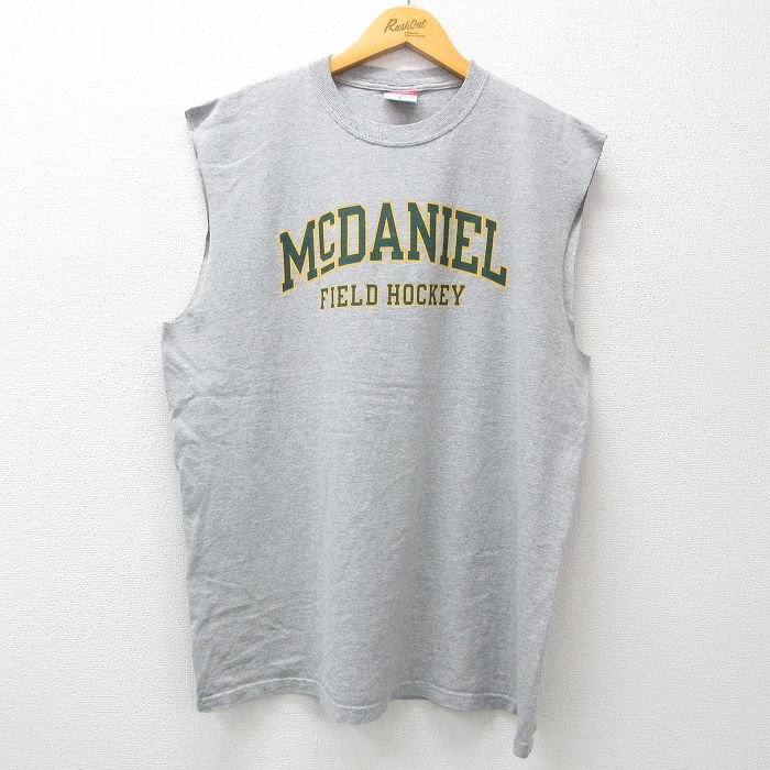 古着 チャンピオン champion ビンテージ ノースリーブ Tシャツ メンズ 00年代 00s マクダニエル フィールドホッケー クルーネ 中古 古着