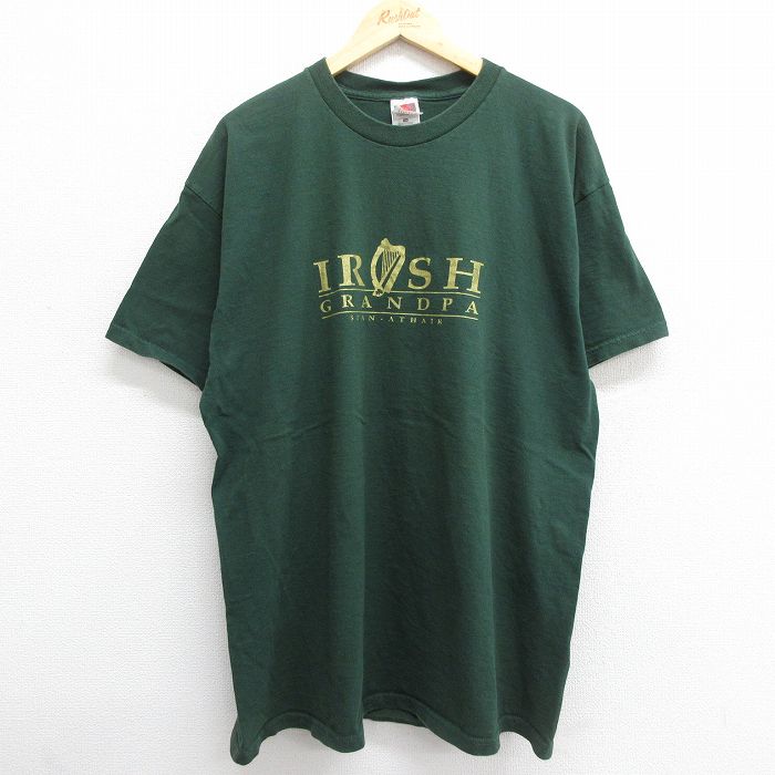 【商品番号】 tsv23051871 【商品名】 XL & starf;古着 半袖 ビンテージ Tシャツ メンズ 00年代 00s アイリッシュ GRANDPA 大きいサイズ コットン クルー