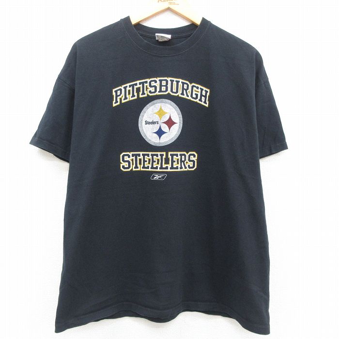 古着 リーボック REEBOK 半袖 ビンテージ Tシャツ メンズ 00年代 00s NFL ピッツバーグスティーラーズ 大きいサイズ コットン 中古 古着