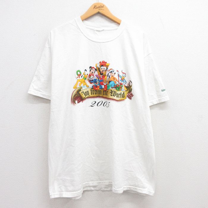 【商品番号】 tsv23053463 【商品名】 XL & starf;古着 半袖 ビンテージ Tシャツ メンズ 00年代 00s ディズニー ミッキー ミニー ドナルド 大きいサイズ クルー