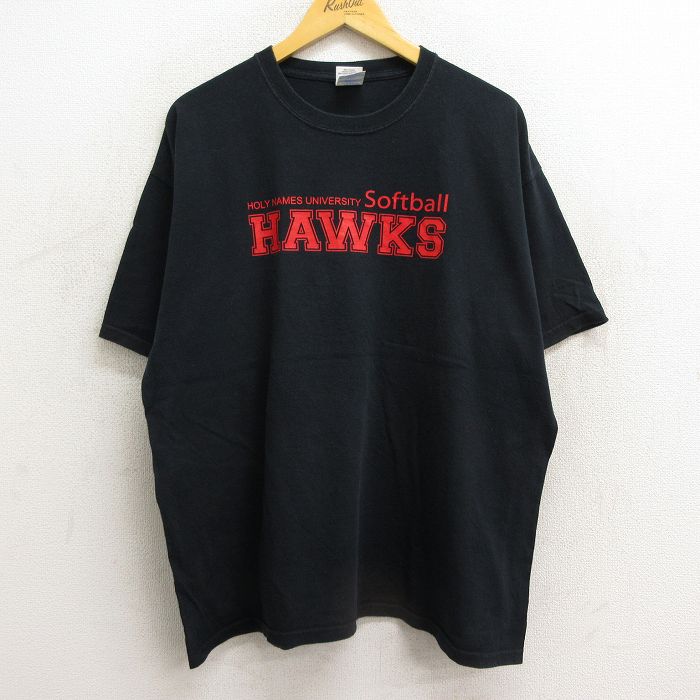 古着 半袖 ビンテージ Tシャツ メンズ 00年代 00s ホーリーネームズオークス 大学 ソフトボール 大きいサイズ コットン クルー 中古 古着