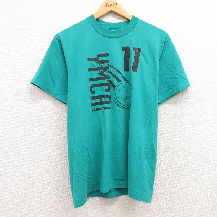 【商品番号】 tsv24020846 【商品名】 M & starf;古着 フルーツオブザルーム 半袖 ビンテージ Tシャツ メンズ 00年代 00s YMCA バスケットボール クルーネック