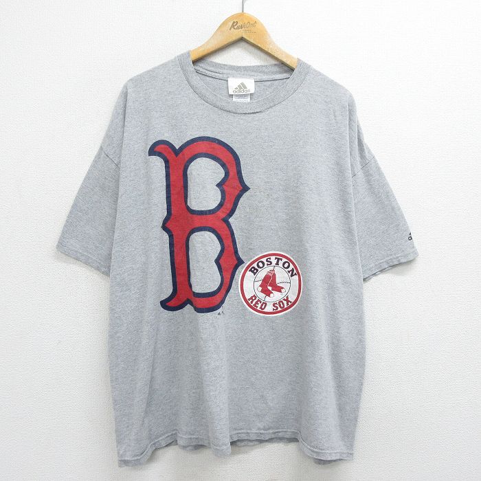 【商品番号】 tsv24022972 【商品名】 XL & starf;古着 アディダス adidas 半袖 ビンテージ Tシャツ メンズ 00年代 00s MLB ボストンレッドソックス 大