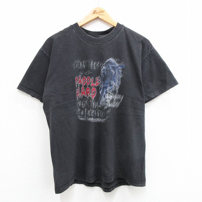 【商品番号】 tsv24043286 【商品名】 L & starf;古着 ヘインズ 半袖 ビンテージ Tシャツ メンズ 00年代 00s PADDLE HARD ボート コットン クルーネッ