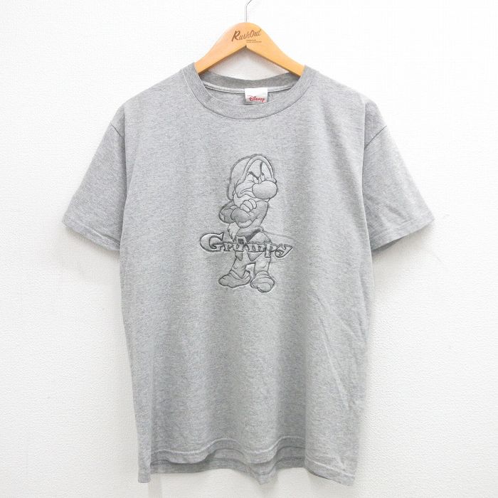 【商品番号】 tsv24064609 【商品名】 L & starf;古着 半袖 ビンテージ Tシャツ メンズ 00年代 00s ディズニー しらゆきひめ 7人の小人 七人のこびと グランピー