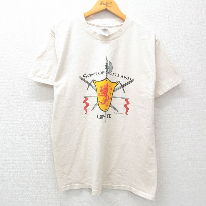 【商品番号】 tsv25032165 【商品名】 L & starf;古着 フルーツオブザルーム 半袖 ビンテージ Tシャツ メンズ 00年代 00s スコットランド コットン クルーネック 