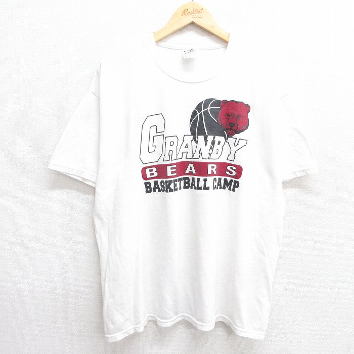 【商品番号】 tsv25050495 【商品名】 XL & starf;古着 ジャージーズ 半袖 ビンテージ Tシャツ メンズ 00年代 00s GRANBY BEARS バスケットボール ク