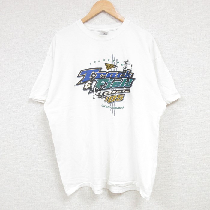 【商品番号】 tsv54070009 【商品名】 XL & starf;古着 半袖 ビンテージ Tシャツ メンズ 00年代 00s Track Field コロラド 大きいサイズ コットン ク