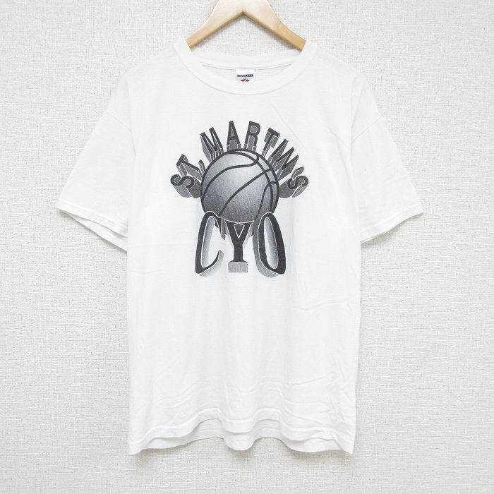【商品番号】 tsv54070050 【商品名】 XL & starf;古着 ジャージーズ 半袖 ビンテージ Tシャツ メンズ 00年代 00s セントマーチン バスケットボール 大きいサイズ