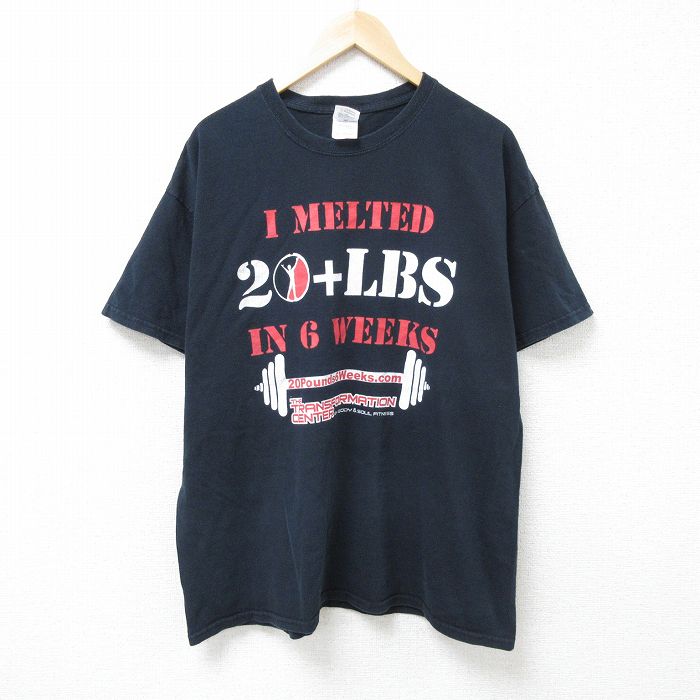 【商品番号】 tsv55050874 【商品名】 XL & starf;古着 半袖 ビンテージ Tシャツ メンズ 00年代 00s 20LBS コットン クルーネック 黒 【メンズ参考サイズ】