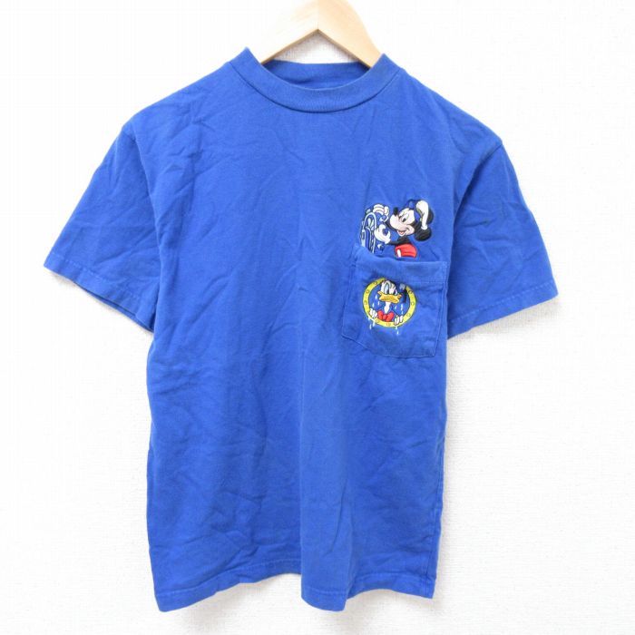 【商品番号】 tsv55051439 【商品名】 M & starf;古着 半袖 ビンテージ Tシャツ メンズ 00年代 00s ディズニー ミッキー 胸ポケット付き コットン クルーネック 