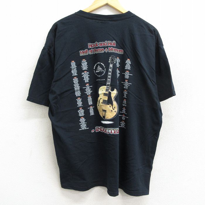 古着 半袖 ビンテージ ロック バンド Tシャツ メンズ 00年代 00s ロックンロール ギター ミュージアム AC/DC コットン クルー 中古 古着